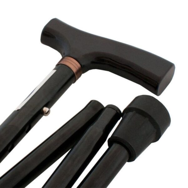 Bastón Plegable de Aluminio Portátil – Ajustable, Liviano y Antideslizante