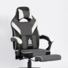 Silla Gamer Edifice Gris | Ergonómica, Reclinable y con Reposapiés Acolchado