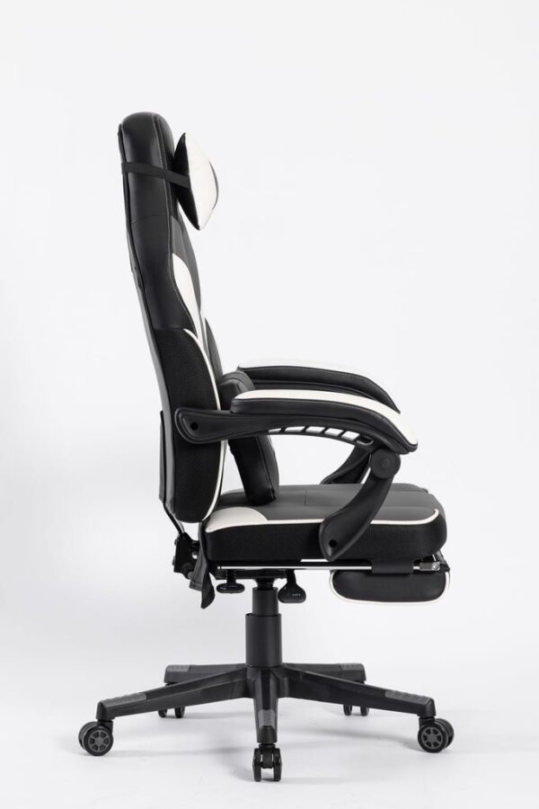 Silla Gamer Edifice Gris | Ergonómica, Reclinable y con Reposapiés Acolchado