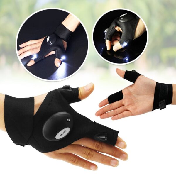Guante Linterna LED Impermeable | Luz en tus manos para trabajo y aventura